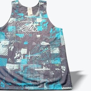 Adidas Dame Dolla Reversible Basketball Tank Top Mens Medium Shadow Navy HE6376